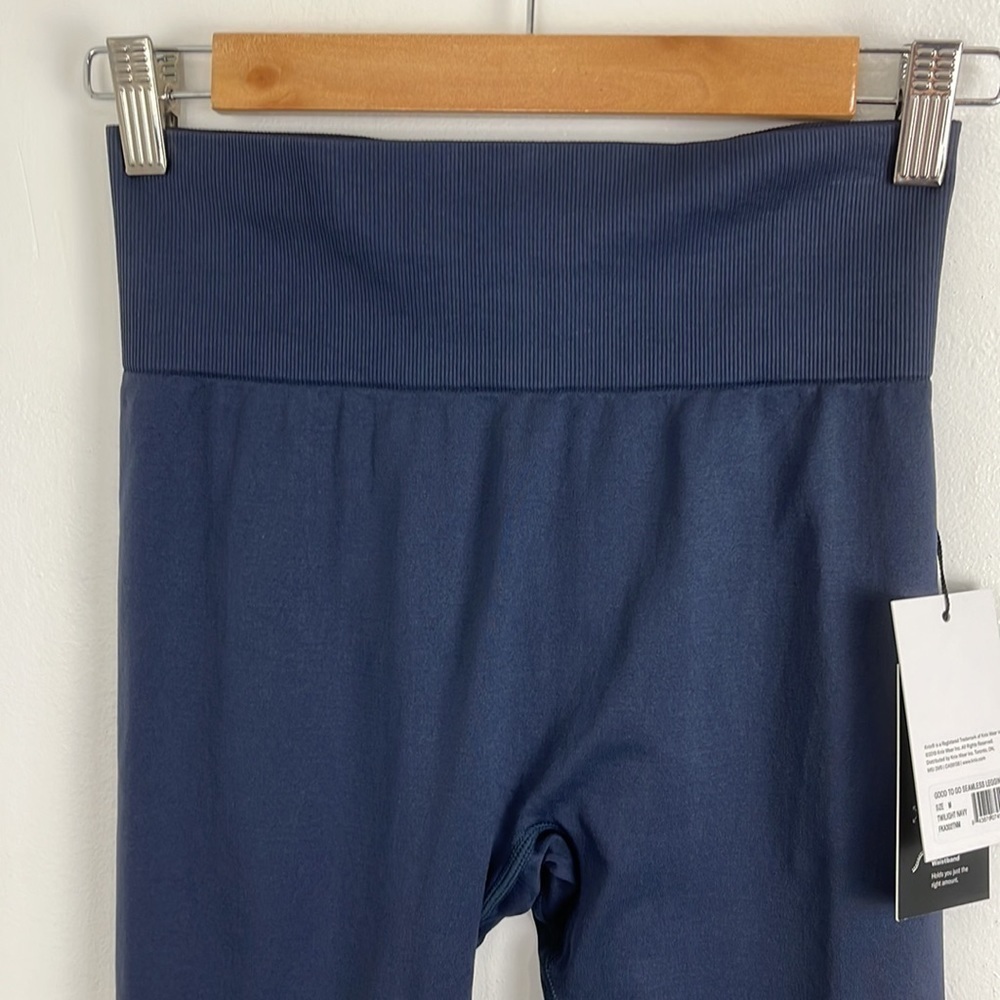Knix NWT Good to Go Seamless Leggings in Twilight Navy - Picture 2 of 8